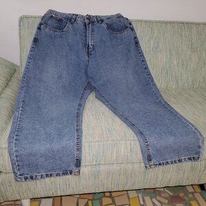 MENS' RING OF FIRE RELAX FIT JEANS WITH DROOPY DROP CROTCH